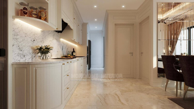 Trang trí nội thất phòng bếp sang trọng và tiện nghi Thiết kế phòng bếp, tủ bếp gỗ An Cường