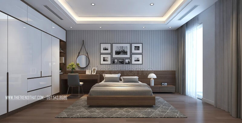 Giường ngủ chung cư hiện đại Giường ngủ chung cư hiện đại