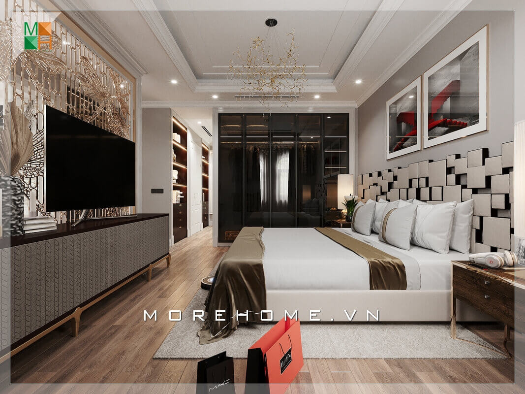 Giường ngủ chung cư hiện đại Giường ngủ chung cư hiện đại