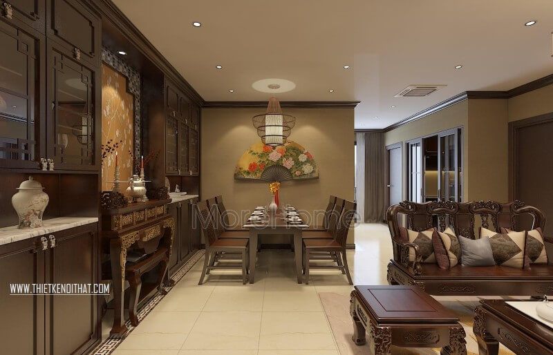 Bộ bàn ăn gỗ tự nhiên thiết kế đơn giản nhưng tinh tế