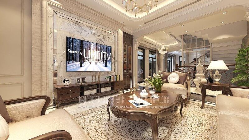 Kệ tivi gỗ óc chó tân cổ điển là một trong những sản phẩm quan trọng của phòng khách. Với thiết kế sang trọng, đường nét tinh tế giúp không gian sống thêm ấn tượng.