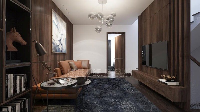 Thiết kế nội thất phòng giải trí nhỏ đẹp theo phong cách hiện đại sang trọng.