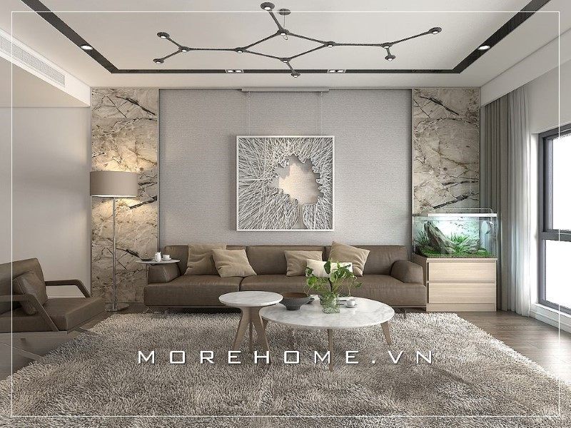 Mẫu thiết kế không gian phòng khách chung cư đẹp, sang trọng bạn nên tham khảo và cân nhắc.